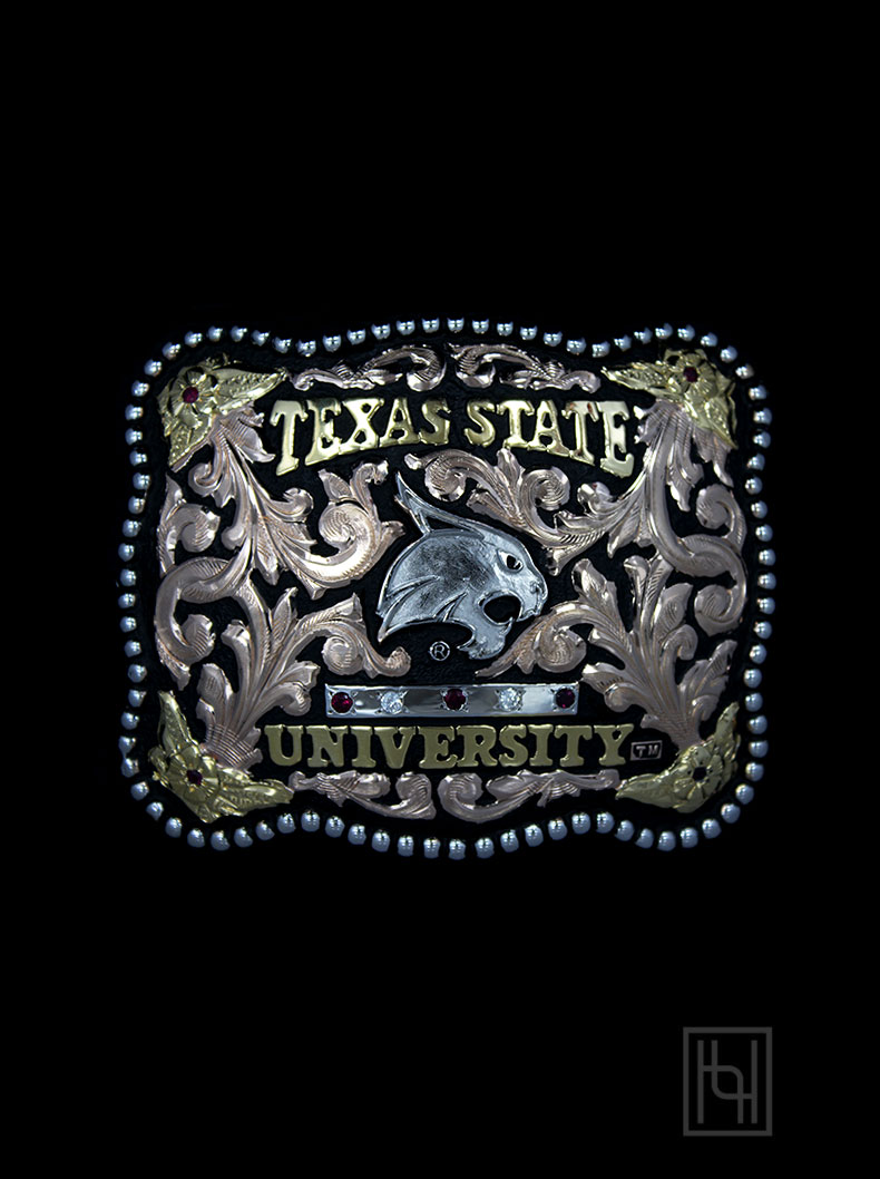 Texas State University Belt Buckle