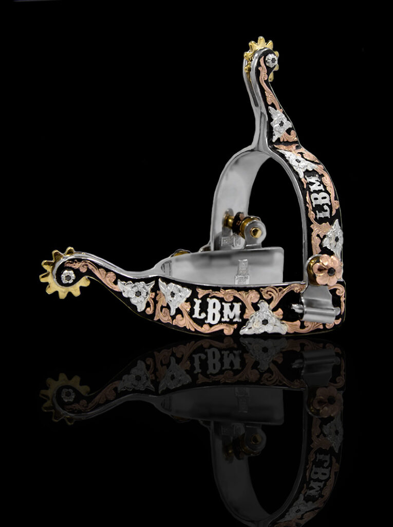 Custom Made Western Spurs Personalized Engraved Spurs