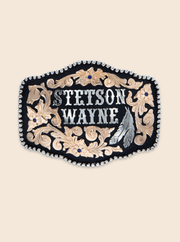 COlorado CustomBuckle on Black Background