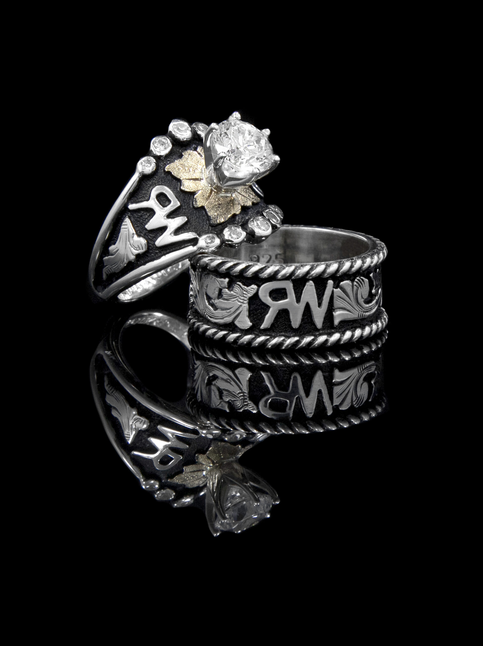 Cherish Forever Ring Set - Custom Rings by Hyo Silver