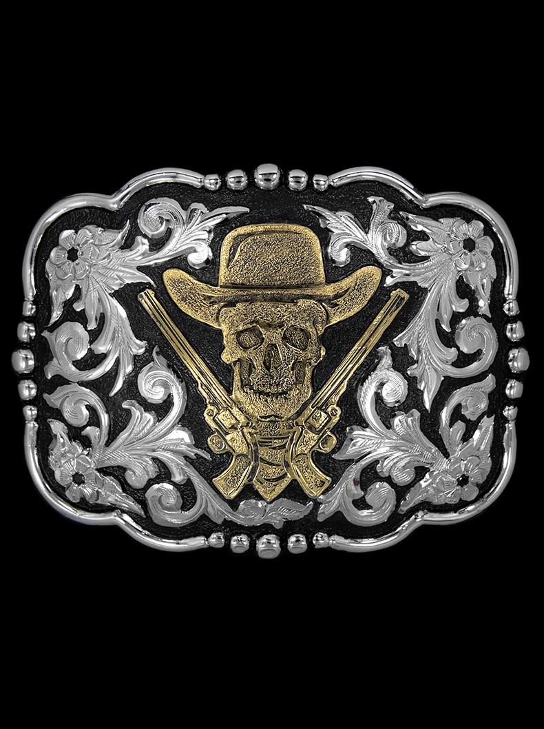 The Republic of Texas Silver-Tone Belt Buckle