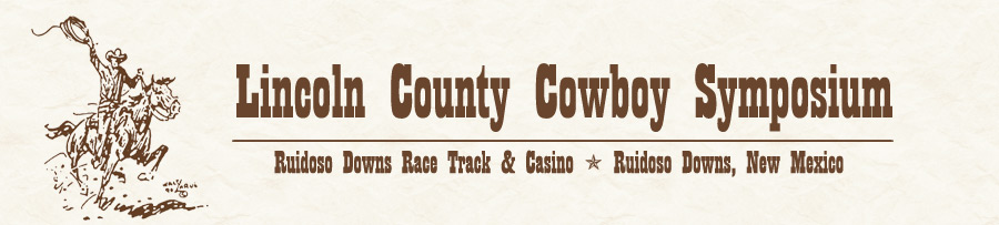 Lincoln County Cowboy Symposium Ruidoso Downs, New Mexico logo