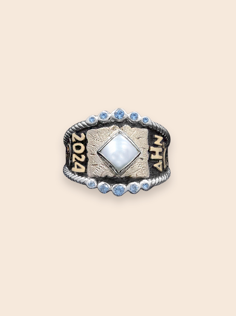 Custom Sterling Silver Cabochon Gemstone Ring | Hyo Silver