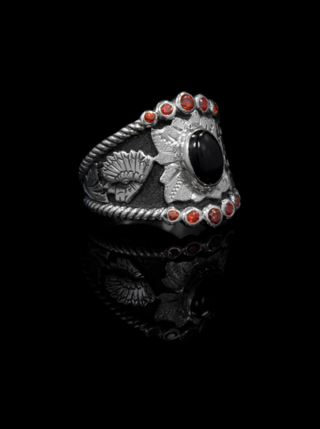 Custom RimRock Rope & Crystal Ring Product Image