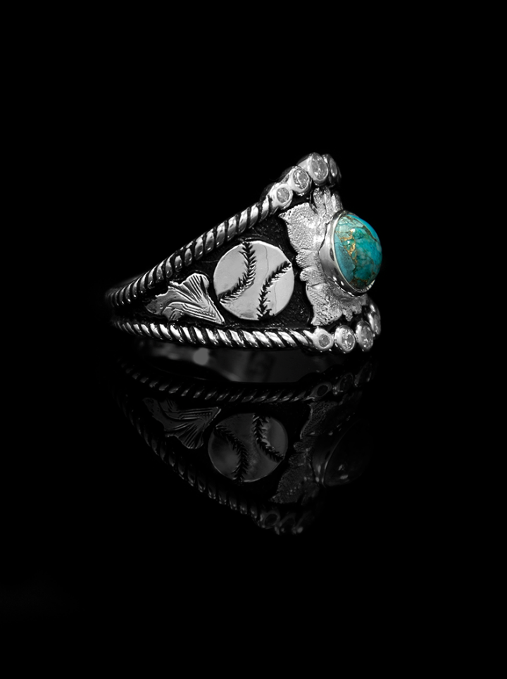 Custom RimRock Rope & Crystal Ring Product Image