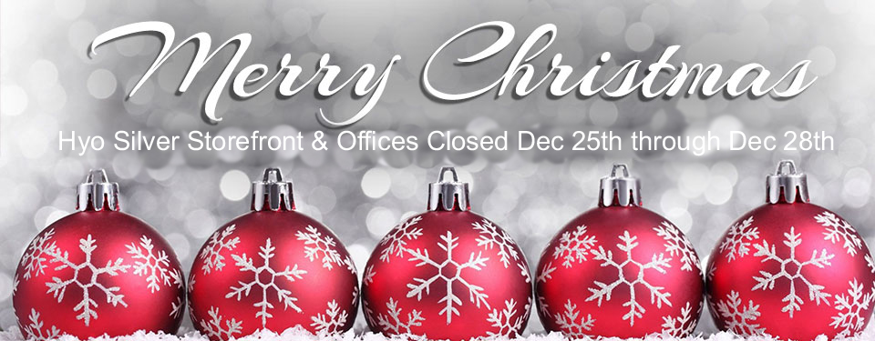 Closed for Christmas December 25th through 28th