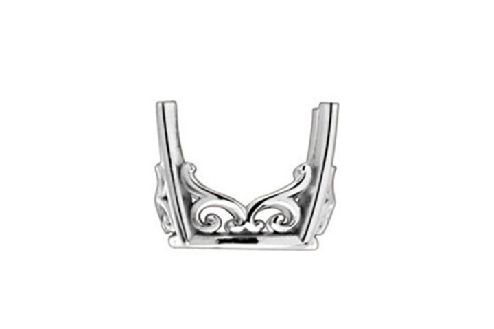 Antique Silver Square Setting for Jewelry