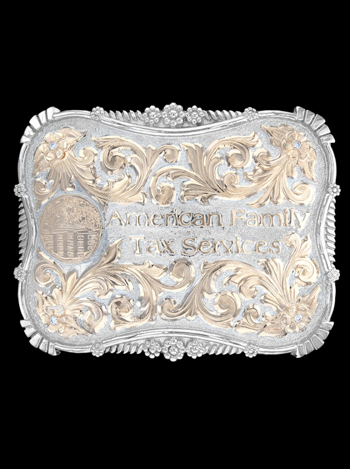 Galaxy-Custom-Buckle-Bright-Silver-Rose Gold Product Image