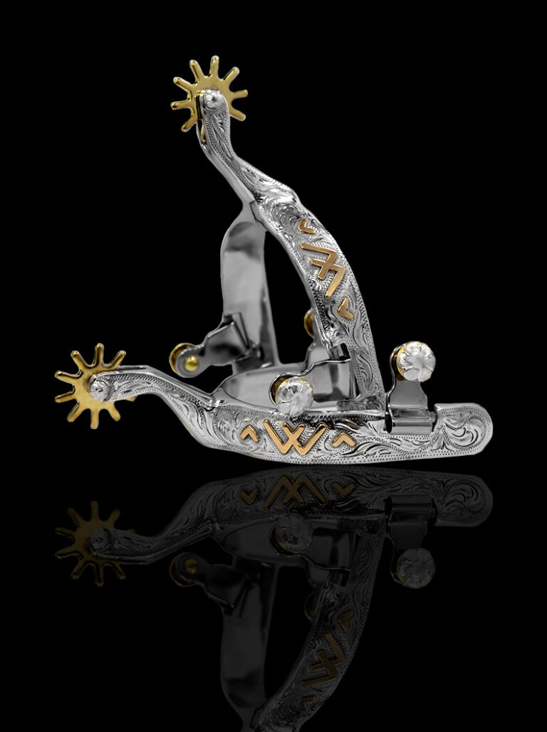 Custom Made Western Spurs Personalized Engraved Spurs