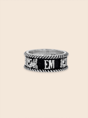 BSR058 Black Background Band with Rope