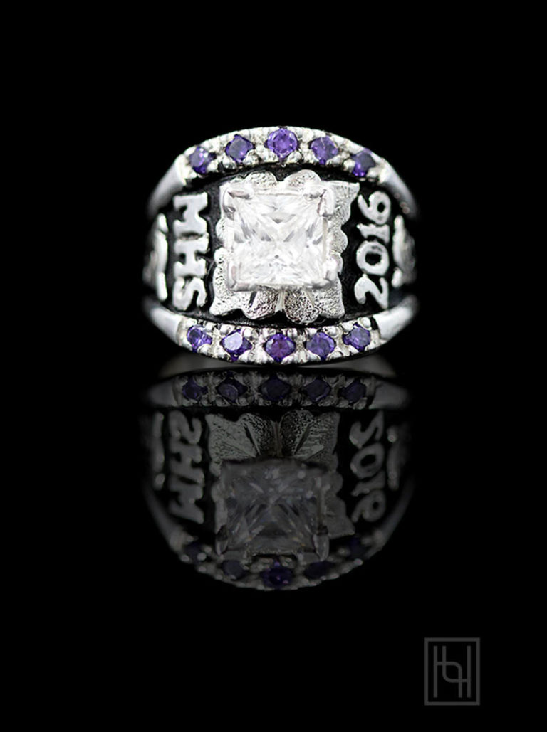 Custom Texas Solitaire Ring - Custom & Class Rings by Hyo Silver