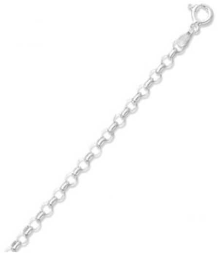 .925 Sterling Silver Rolo Chain | Rolo Necklace Chain | Hyo Silver