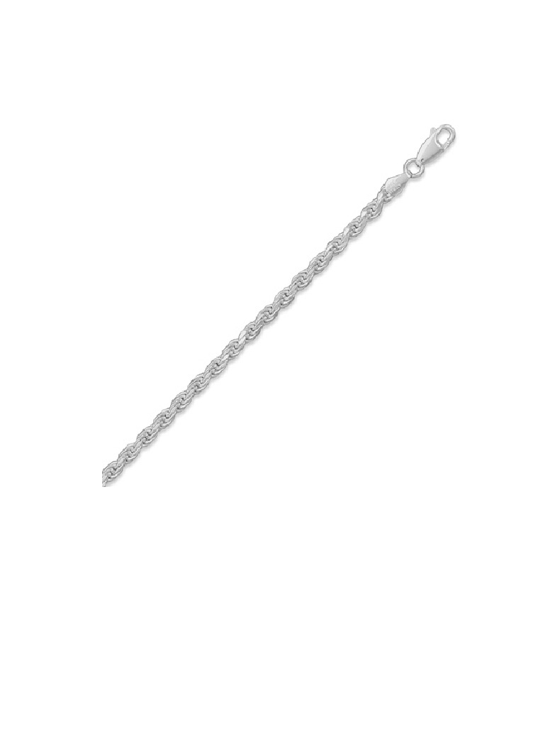 Rope Chain | .925 Sterling Silver Chains - 3.3 mm | Hyo Silver