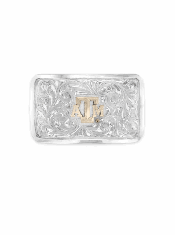UNB004 Texas A& M Sterling Silver Dress Buckle