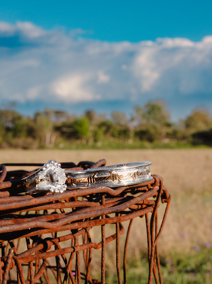 Barbed Wire Ring and cuff