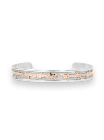 BC036-RG Rose Gold Barbed Wire Cuff