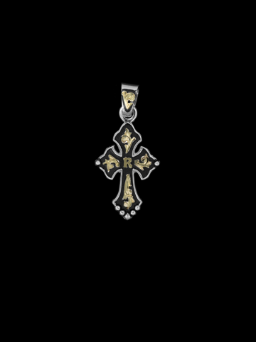 Custom Small Budded Cross Pendant Product Image