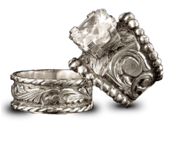 Hyo Silver Custom Western Wedding Rings