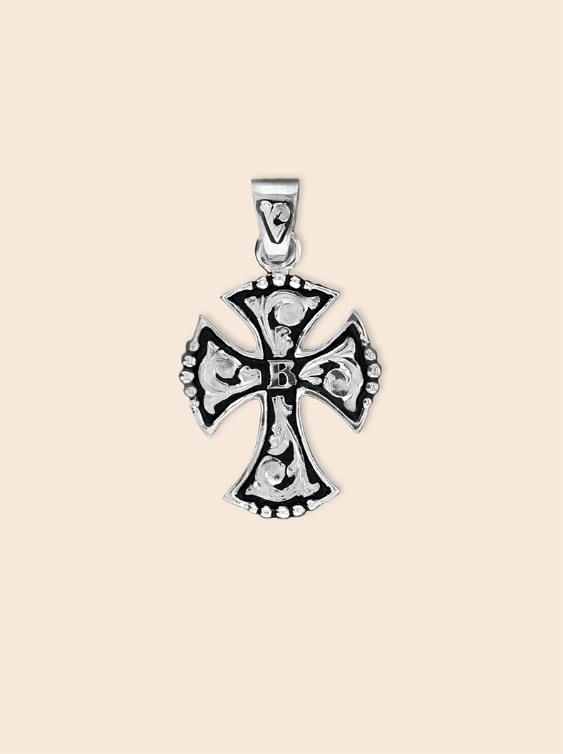 BSPNX017-Bright-Silver-on-Black-Background-Custom-Pendant
