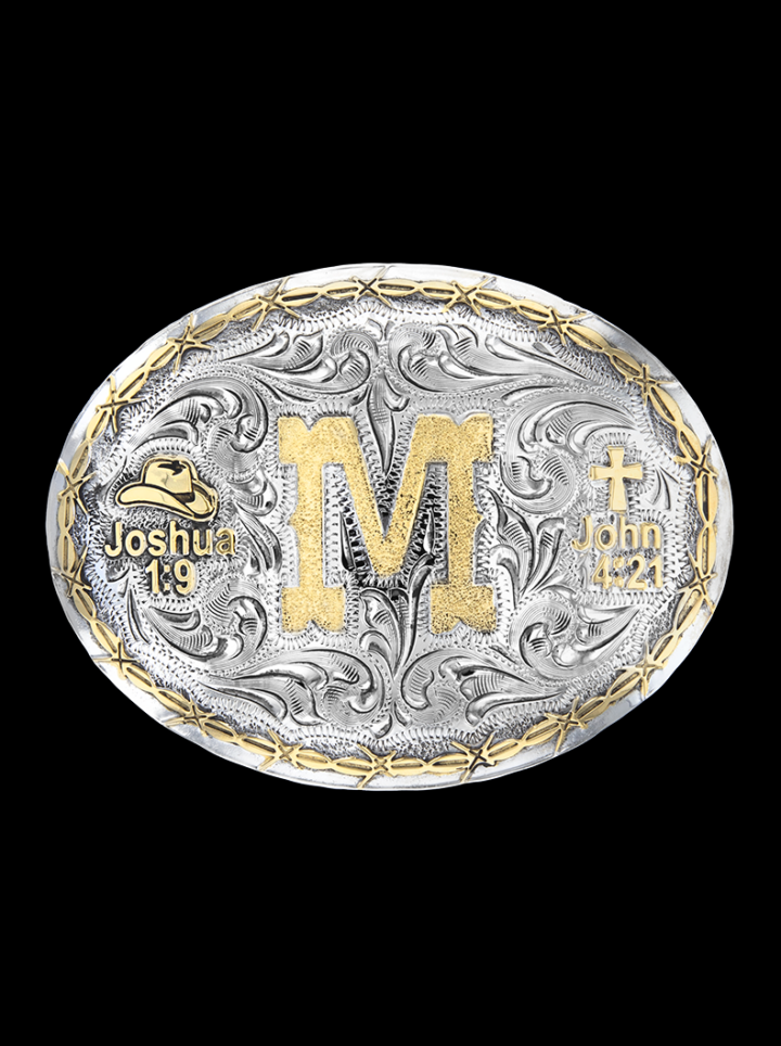 Hound Dog Oval Buckle Vintage Engraved Product Image