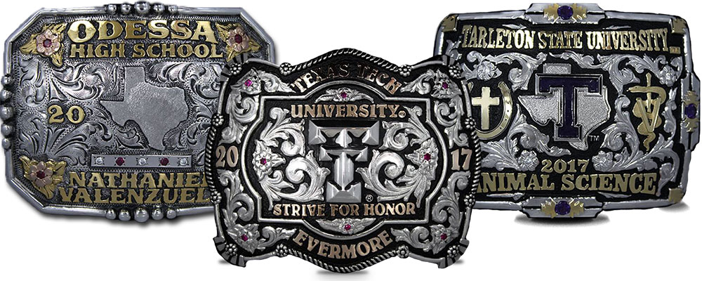 custom rodeo belt buckles