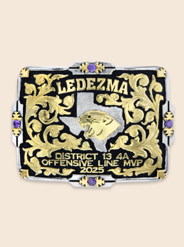 Cochise Custom Black Background and Gold Scrolls