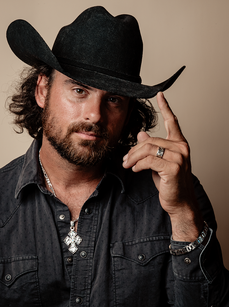 RimRock Blue Topaz & Sterling Silver Medium Budded Cross Pendant - Image 2