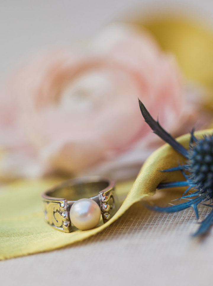Cathedral Pearl Ring - Texas Hill Country Bridal Collection by Hyo Silver