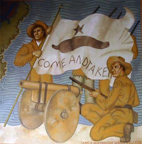 Come and Take It Historical Mural 