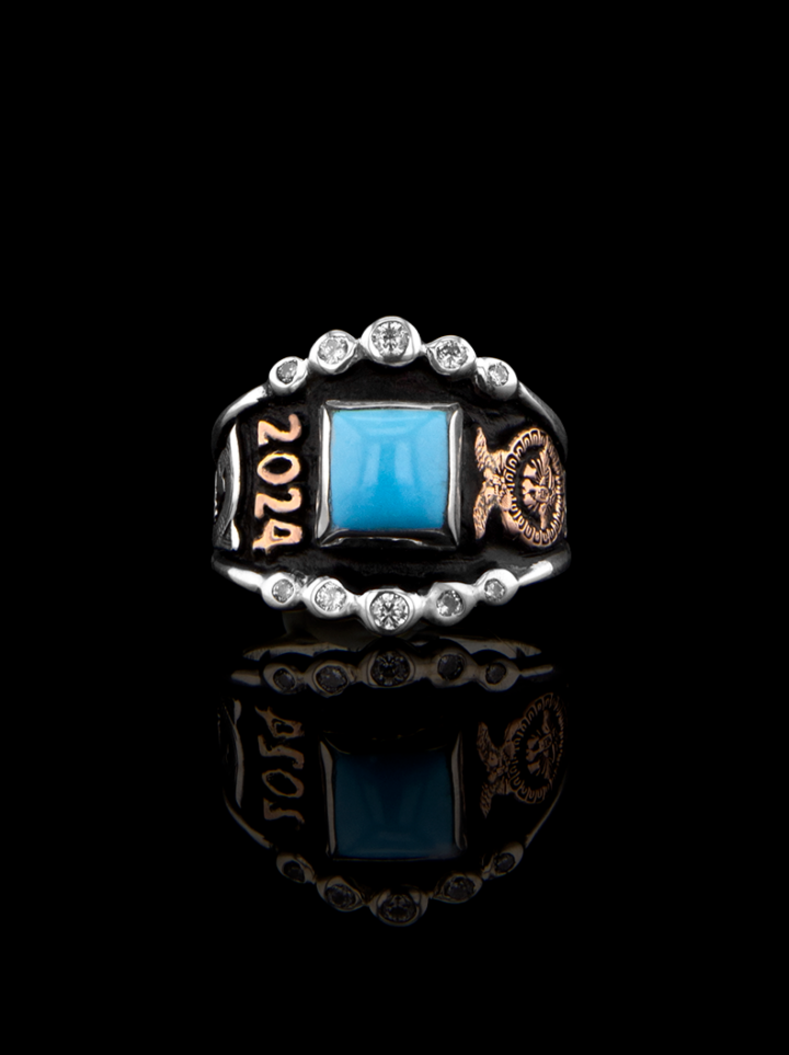 BSR027B Turquoise RimRock Product Ring Image