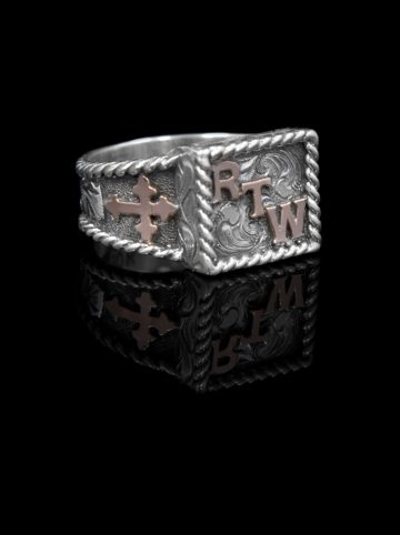 Custom Monogram Ring Product Image