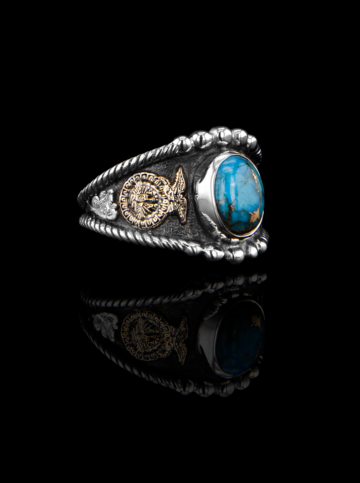 BSR028ARR RimRock & Rope Ring FFA TQ Oxidized