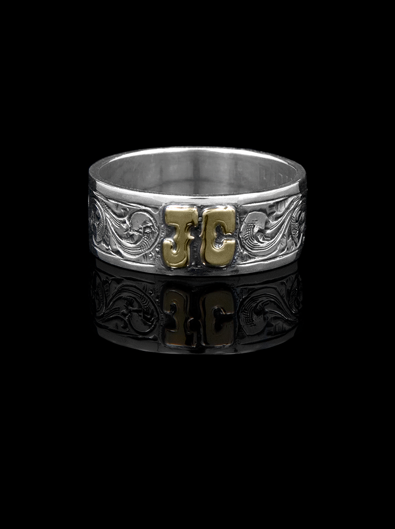 Gold Silver Rose Gold Stainless Steel Engraved Bracelet -  Sweden