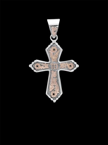 BSPNX011A Rose Gold with Oxidized Background
