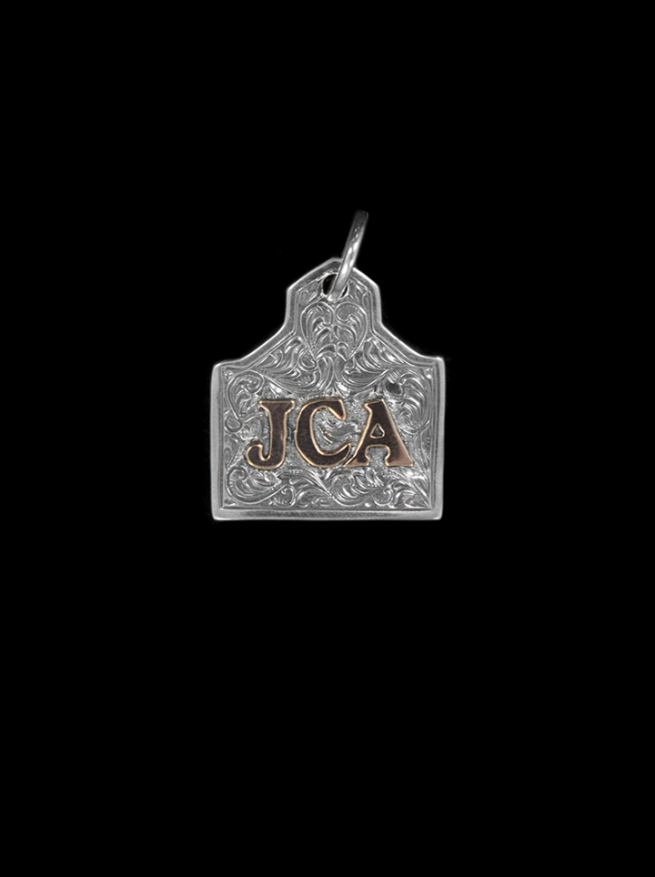 Custom Cow Tag Pendant Product Image