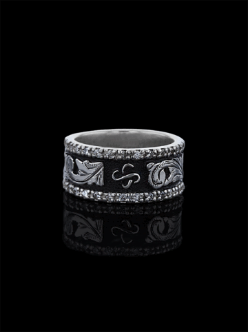 BSR052 Custom Banded Crystal band