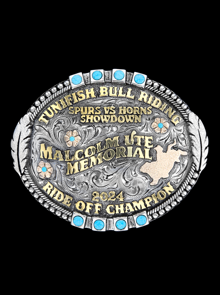 Spirit Feather Custom Bull Riding Buckle Product Image