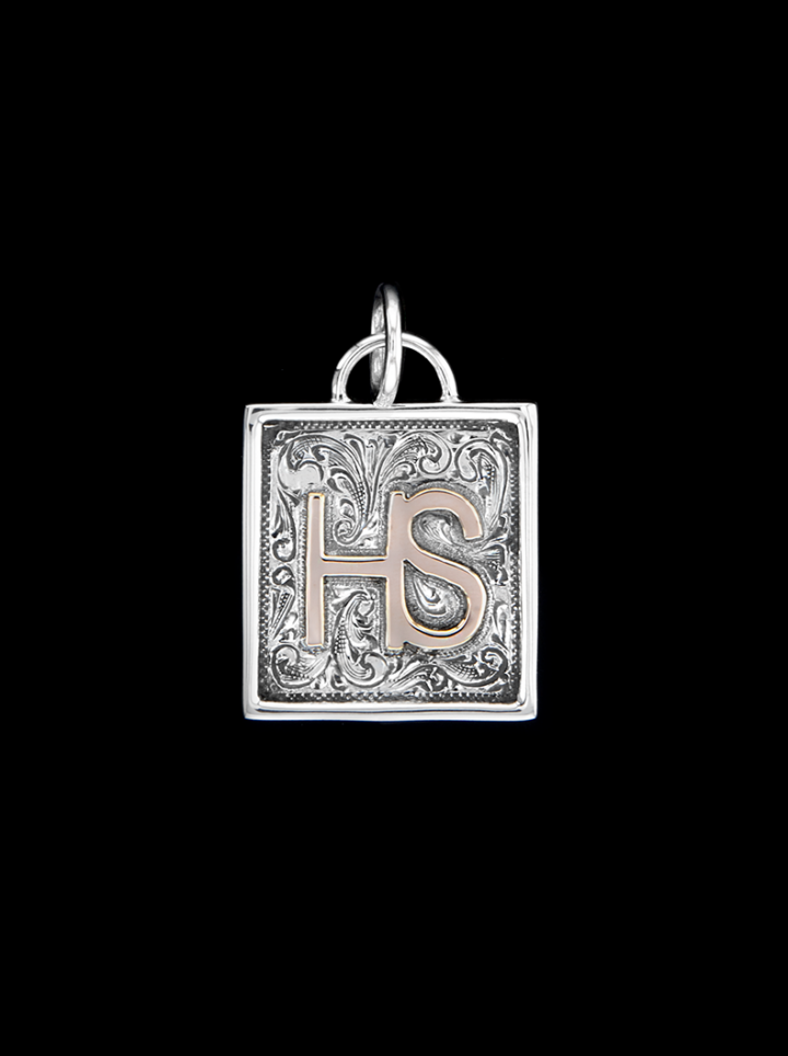 BSPNB01 Custom Frame Pendant RG Lettering