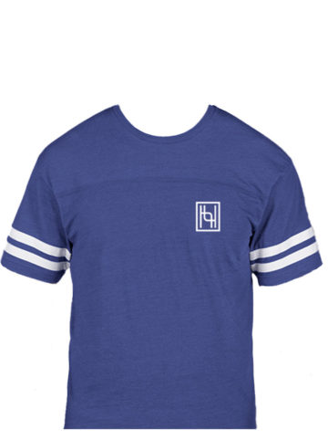 Hyo Silver Back Number Tee in Royal Blue