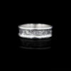 Custom Silver Engraved Band w/ 1/2 in round edge