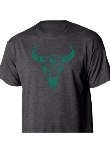 Hyo Silver Bad to the Bull Tee Shirt in Charcoal