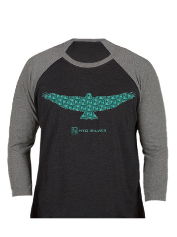Hyo Silver Hawk Baseball T-Shirt. The softest, smoothest, best-looking baseball tee shirt available anywhere
