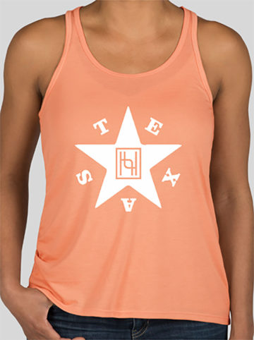 Terracotta Colored Tank Top with White Hyo Silver Logo on Front