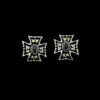 RimRock Western Cross Earrings w/ Black Onyx & Posts