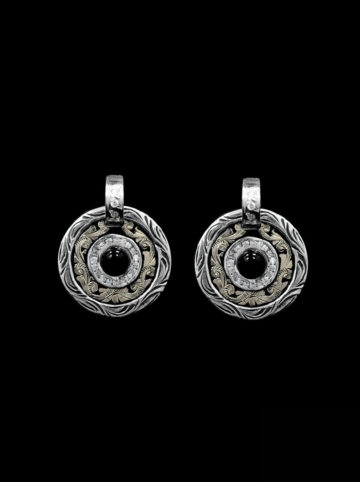 Enjoy a sparkling delight with the Western RimRock Black Onyx Earrings