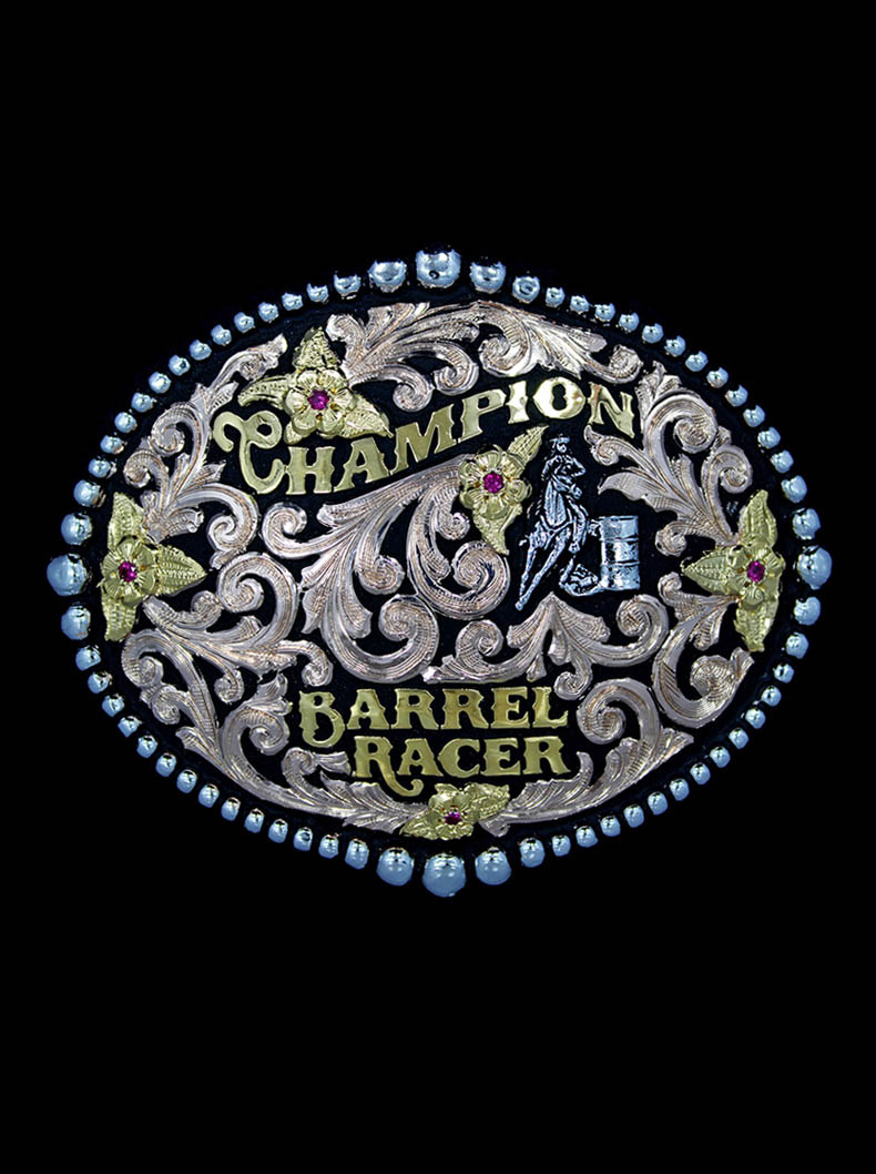Barrel Racer Champion Trophy Belt 