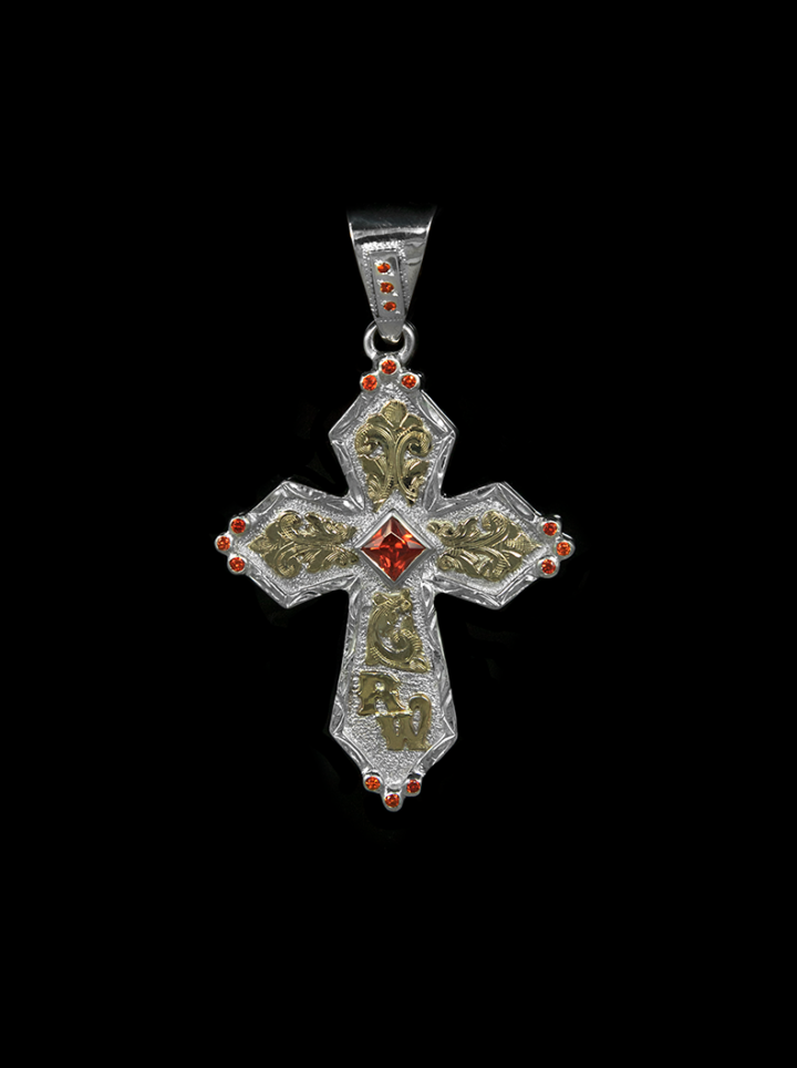 Custom Stone & Crystal Cross Product Item