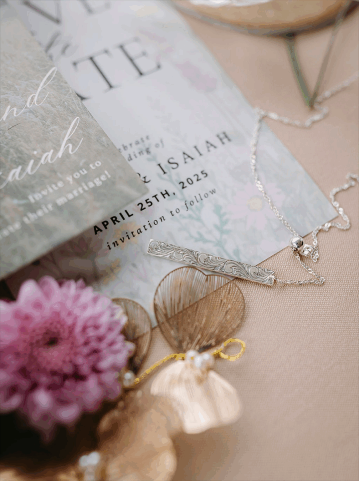 Parallel Drop Necklace Customer Image