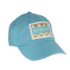 Turquoise Cap with Southwestern Style Embroidered Patch