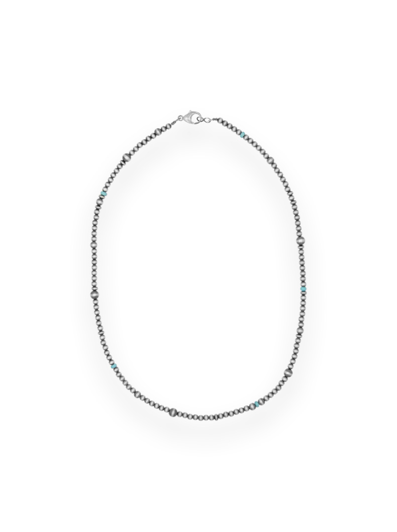 4-6 mm Hand-Strung Turquoise Navajo Pearls | Hyo Silver